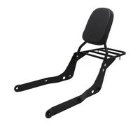 Motorcycle Passenger Seat Backrest Rack Motorcycle Rear Backrest Luggage Rack For Shadow VT750C For Aero VT 750C 2004-2022 Aluminium Alloy Ch&rome BLACK