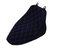 Motorcycle Passenger Seat Motorcycle Front Rider Driver Solo Seat Diamond Low Profile Cushion For Softail Heritage Classic For Deluxe FLSTN 06-17(Blue Line Seat B)