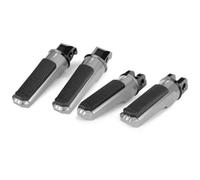 Motorcycle Pedal Compatible With CBR600F 2001 2002 2003 2004 2005 2006 2007 2008 2009 2010 2011 2012 2013 2 Pairs Motor Rear Front Footrests Foot Pegs