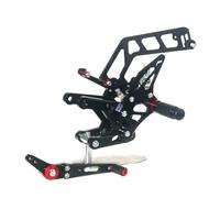 Motorcycle Pedal For MT10 2016-2017 Motorcycle Modification Accessories Adjustable ALUMINUM ALLOY Foot Pegs Rearset Yellow/Black/GRAY Foot Pegs(Black)