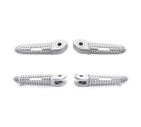 Motorcycle Pedal For Triumph For Trident 660 2020-2024 Motorcycle Front And Rear Pedals Footrest Foot Peg Accessory Motorbike Foot Pegs(Silver,Front and rear)