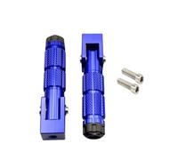 Motorcycle Pedal Motorcycle Electric Vehicle Universal Folding CNC Pedal With Clip Bicycle CNC Foot(Peda Blue)