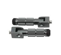 Motorcycle Pedal Universal 2 Pcs M8 Motorcycle Motor Bike Folding Footrests Footpegs Foot Rests Pegs Rear Pedals Set CNC Aluminum Motorcycle Part