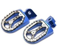 Motorcycle Pedals For YZ 65 For YZ 85 For YZ 125 For YZ 125 X For YZ 250 For YZ 450 F For YZ 450 FX Wide Footrest Foot Pegs Steps(Blue)