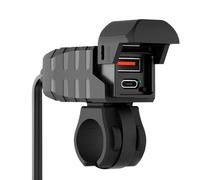 Motorcycle Phone Charger - Fast Charging Usb Port, Motorcycle Accessory with Hard Protective Cover, Safe Power Supply with Build for Thanksgiving Christmas Chinese New Year Riding Travel