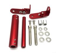 Motorcycle Phone GPS Navigation Bracket Mount Holder for Honda Small Displacement Off-Road Models, Aluminum Alloy Fitment,(red)