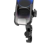 Motorcycle Phone Holder - Anti Shake Clamp, Rotating Cellphone with Secure Grip, Bike Mount Accessory, Phone Holder, Navigation Stand for Touring Sport Racing Music Listening Birthday Christmas