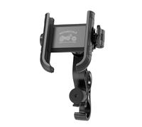 Motorcycle Phone Holder - Anti Shock Rotating Clamp, Cellphone Lock | Electric Scooter Phones Keeper for Navigation Music Listening Commuting Sport Racing Handlebar Bicycles Motorbikes Quad