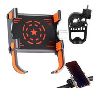 Motorcycle Phone Holder | Anti-Theft Bike Phone Mount - Secure High Speed Lock, Adjustable Smartphone Cradle, 360 Rotation for Electric Bike Scooter