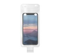 Motorcycle Phone Holder Bag - Waterproof Handlebar Case with Clear Touchscreen Window | 360° Rotatable Mount, Charging Port Access, and Rainproof Design for Cyclists and Motorcyclists