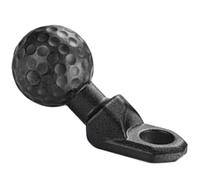 Motorcycle Phone Holder Ball Base - Rugged Metal Joint for Navigation Clips, Single Oblique Pivot Attachment with Rubber Coat, Outdoor Supply, Hardware Link for Quad Bikes and Touring Cycles
