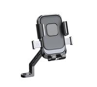 Motorcycle Phone Holder for HD X440 2023-, Powerful Locking Stable Clamping 360° Rotation Adjustable Angle Motorcycle Phone Mount,Rearview mirror version-Black