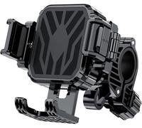 Motorcycle Phone Holder for Kawasaki Ninja H2 2015-2021 2022 2023 2024 2025 2026, 360° Rotatable Adjustable Motorbike Phone Mount, Universal Motorcycle Phone Mount,A Handlebar Model