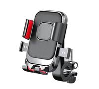 Motorcycle Phone Holder for Kawasaki Ninja ZX-10 R 2004-2010, Powerful Locking Stable Clamping 360° Rotation Adjustable Angle Motorcycle Phone Mount,Handlebar version-Red