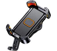 Motorcycle Phone Holder for Yamaha YZR-M1, Motorcycle Handlebar Mirror Phone Holder Adjustable Clamp Mount Anti Vibration Mobile Clamp,B Mirror