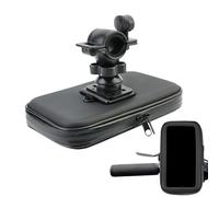 Motorcycle Phone Holder | Handlebar Mounted Cell Phone Holder | Rotatable Waterproof CellPhone Mount, Adjustable Mount for Navigation, Travel, Commuting, Outdoor Adventures Bikes, E-Bikes, Electric