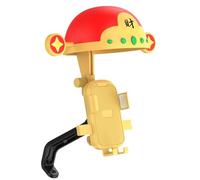 Motorcycle Phone Holder - Waterproof Handlebar Phone Holder Stand | Adjustable Phone Mount Clip with Hat Sunshade Rain