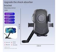 Motorcycle Phone Holder with Sunshade and Waterproof Umbrella Design, Anti-Fall Mount for Bike Handlebar or Rearview Mirror