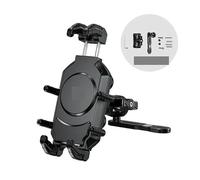 Motorcycle Phone Holder with Vibration Dampener High-Speed Secure Lock Anti-Theft Bike Handlebar Cellphone Holder for 5.4-7.2'',firm