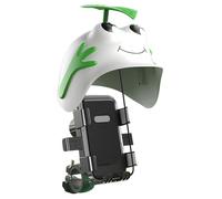 Motorcycle Phone Mount - ABS Aluminium Alloy Holder, Waterproof Sunshade Stand, Anti-Vibration Mobile Holder with Rain Protection | Navigation supportfor Scooter Bike Helmet Commuting Riders