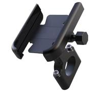 Motorcycle Phone Mount - Adjustable Handlebar Phone Stand - Aluminum Alloy Motorcycle Smartphone Bracket Motorbike Accessories for Urban City Commuting Street Mountain Racing Electric Bike