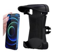 Motorcycle Phone Mount - Bike Handlebar Phone Holder, Full Rotation, Sun Guard Cover, Sturdy Lock Mechanism, Expandable Zipper Pocket, Weatherproof Material | Suitable for commuting, road trips, live