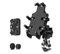 Motorcycle Phone Mount for BMW R1250 GS 2021 2022 R 1250 GSA Gs1250 2020-2018, Phone Holder Bike Anti Vibration Waterproof 360°Rotation Moped Cell Phone Mount, upgraded-round tube handlebar