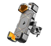 Motorcycle Phone Mount for Triumph Speed Triple NN01/1050 2016, Adjustable Phone Holder, Waterproof Shockproof Protection for Outdoor Riding,A Handlebarstyle-D Yellow