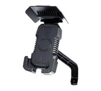 Motorcycle Phone Mount, Handlebar Cellphone Clamp, Adjustable, ABS Material, Multi-Angle Adjustment, Stable Motorcycle Phone Holder with Sunshade for All Phones, 5.1x3.38 inches