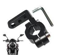 Motorcycle Phone Mount, Handlebar Clamp with Adjustable Angle for Light, Anti-Vibration GPS Phone Holder, for Night Riding, Outdoor, Highway Long Distance Touring