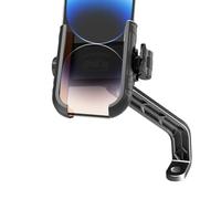 Motorcycle Phone Mount Holder Anti-Shake Rotating Cellphone Clamp