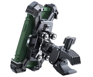 Motorcycle Phone Mount Holder -[Dual Vibration Dampener] [7.2'' Big Phone Friendly] Bike Phone Holder Mount Motorcycle Accessories Bicycle Handlebar Phone Mount for iPhone, Galaxy All Cell Phones