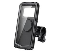 Motorcycle Phone Mount - IP65 Waterproof Navigation Holder, 360° Rotating Handlebar Bracket, Shockproof Anti-Slip Design, Universal Touchscreen Case | for Road Biking Racing Touring Adventure