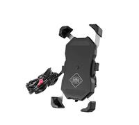 Motorcycle Phone Mount Motorcycle Phone Holder Fast Wireless Charging Quick USB Charger Moto Motorbike Mirror Stand Support Cellphone Handlebar Mount Bike Phone Holder(M11A WirelessCharger)