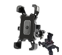 Motorcycle Phone Mount - PVC Aluminum Alloy 12.6cm Adjustable | Rotatable Bike Handlebar Phone Holder Clip Space Saving Clamp Scooter Phones Stand For Travel Navigation Mobile Use