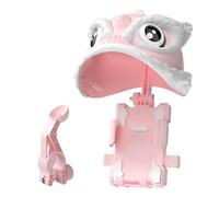 Motorcycle Phone Mount, Stable Grip Lion Hat Waterproof Phone Mount, Cycling Supplies with Strong Spring Arm, Navigation Stand Phone Cradle for Bikes