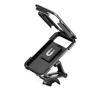 Motorcycle Phone Mount Stand Rotation Ball Waterproof Case Anti Vibrations 70MPH Stability 7Inch Compatibility Phone Mount