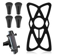 Motorcycle Phone Mount Tether, Silicone Security Bands Compatible with X-Grip RAM Bicycle Anti-Slip Bike Phone Holder Rubber Strap Mount Rubber Caps for Bicycle Motorcycle Handlebar