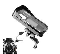 Motorcycle Phone Mount - Waterproof Handlebar Phone Mount with Rain Cover,Cycling Supplies for Driving Road Navigation GPS Viewing Video Recording Calling Entertainment