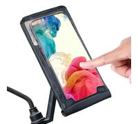 Motorcycle Phone Mount - Waterproof Scooter Bracket, Handlebar Cell Phone Holder with High Sensitivity TPU Touchscreen, Full Protection Sturdy Enclosure, Ideal for Biking Cycling