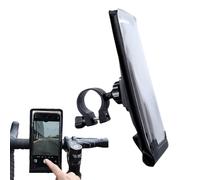 Motorcycle Phone Mount - Waterproof Scooter Bracket, Handlebar Cell Phone Holder with High Sensitivity TPU Touchscreen, Full Protection Sturdy Enclosure, Ideal for Biking Cycling