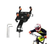 Motorcycle Phone Mounts - Aluminum Alloy,Bike Cell Phone Holder - Aluminum Alloy Construction Shock Absorption Fully Adjustable Viewing Angle Universal Handlebar Mount All Riders
