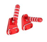 Motorcycle Pillion Footrests For Super Cub C125 JA48 JA58 2018-2024 Motorcycle Rearset Passenger Footrest Pedals Rest Foot Pegs Pedal Accessories(Red)