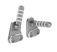 Motorcycle Pillion Footrests For Super Cub C125 JA48 JA58 2018-2024 Motorcycle Rearset Passenger Footrest Pedals Rest Foot Pegs Pedal Accessories(Titanium)