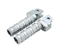 Motorcycle Pillion Footrests Motorcycle Foot Pegs For CB CBR 125R 250R 300R 400R 500R(White)