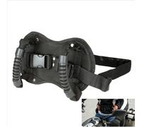 Motorcycle Pillion Grab Handles Passenger Safety Belt Safe Adjustable Strap with Sturdy Grab Handles for Bike Motor Snowmobile (Black)