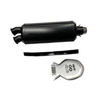 Motorcycle Pipe Exhaust Muffler 51mm Universal Motorcycle Exhaust Muffler Dual Escape Right Side With DB Killer For G310R R1200GS Z1000 Z900 Z400 Cb190