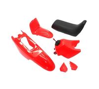 Motorcycle Plastic Front And Rear Body Kit Compatible With PW50 PY50 Peewee 50(Red)