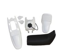 Motorcycle Plastic Front And Rear Body Kit Compatible With PW50 PY50 Peewee 50(WHITE)
