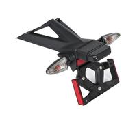 Motorcycle Plate Holder Fit For Bmw S1000rr 2009 2010-2018 Rear Mudguard Fender Motorcycle Plastic License Plate Holder Side License Bracket(Fender With Light)